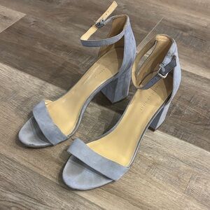 Marc Fisher Periwinkle Blue Suede Heels